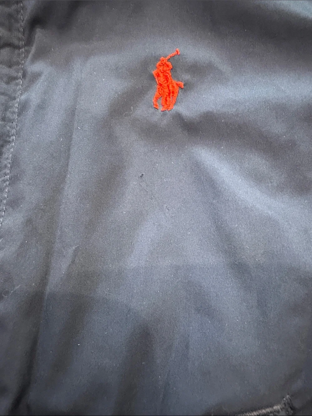 Ralph Lauren Blue Windbreaker Jacket with Red Pony